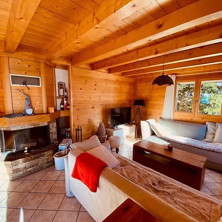 Traditionnel Avec Garage Double Et Terrasse - Fr-1-459-227 La Clusaz